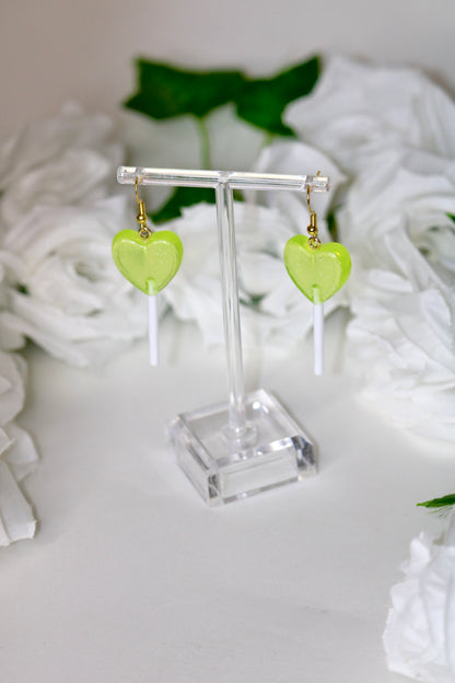 Lollipop Heart Earrings