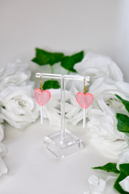 Lollipop Heart Earrings