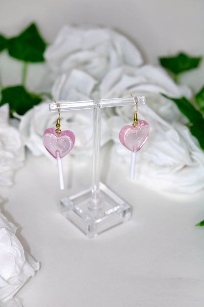 Lollipop Heart Earrings