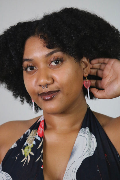 Lollipop Heart Earrings